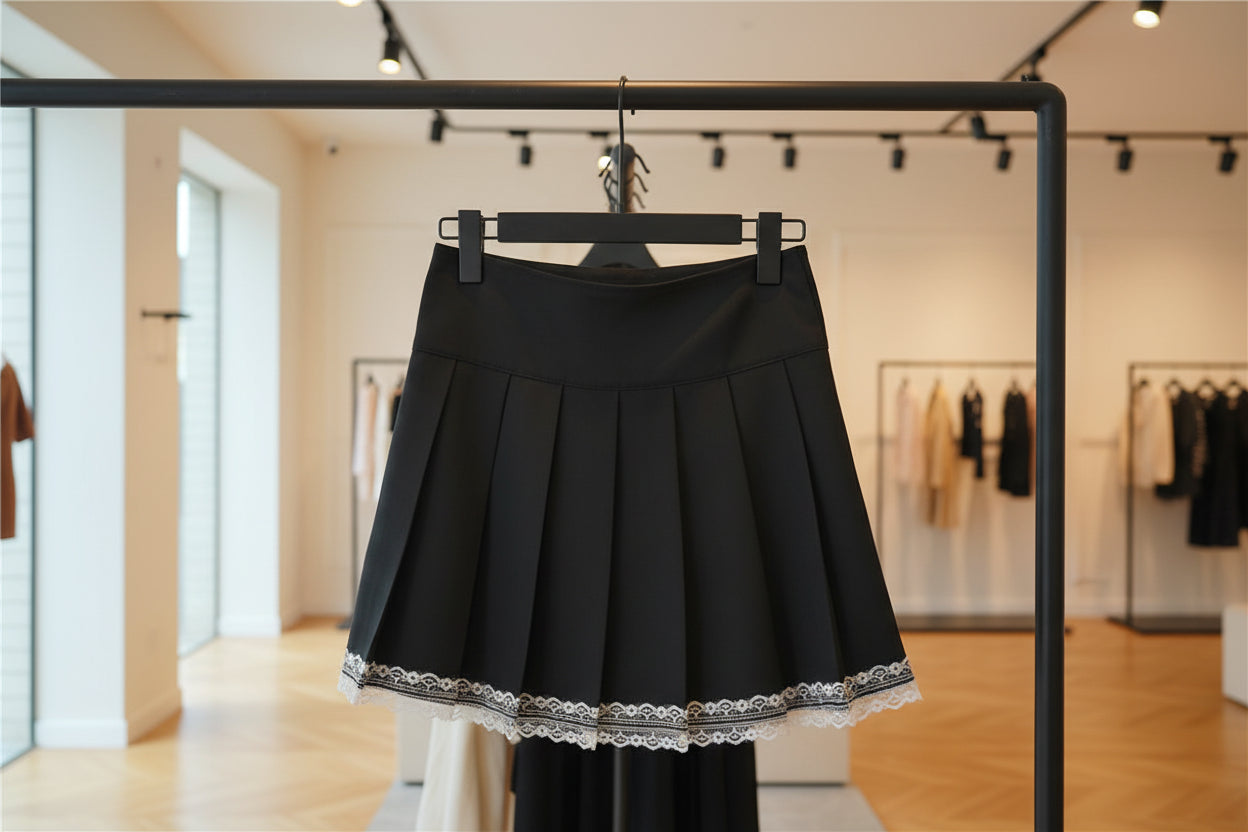Harajuku Punk Gothic Black High Waist Black Skirts Women Sexy Patchwork Bandage Mini Female Streetwear Black Skirt - Image 12