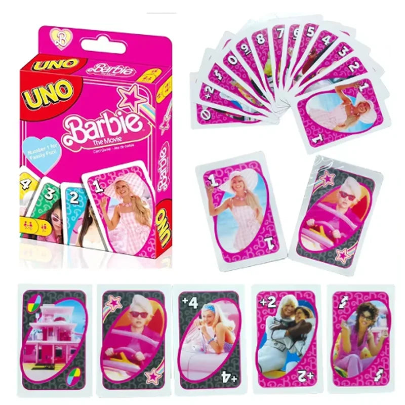 Mattel Games UNO Barbie DollCard Game (overseas product) - Image 1