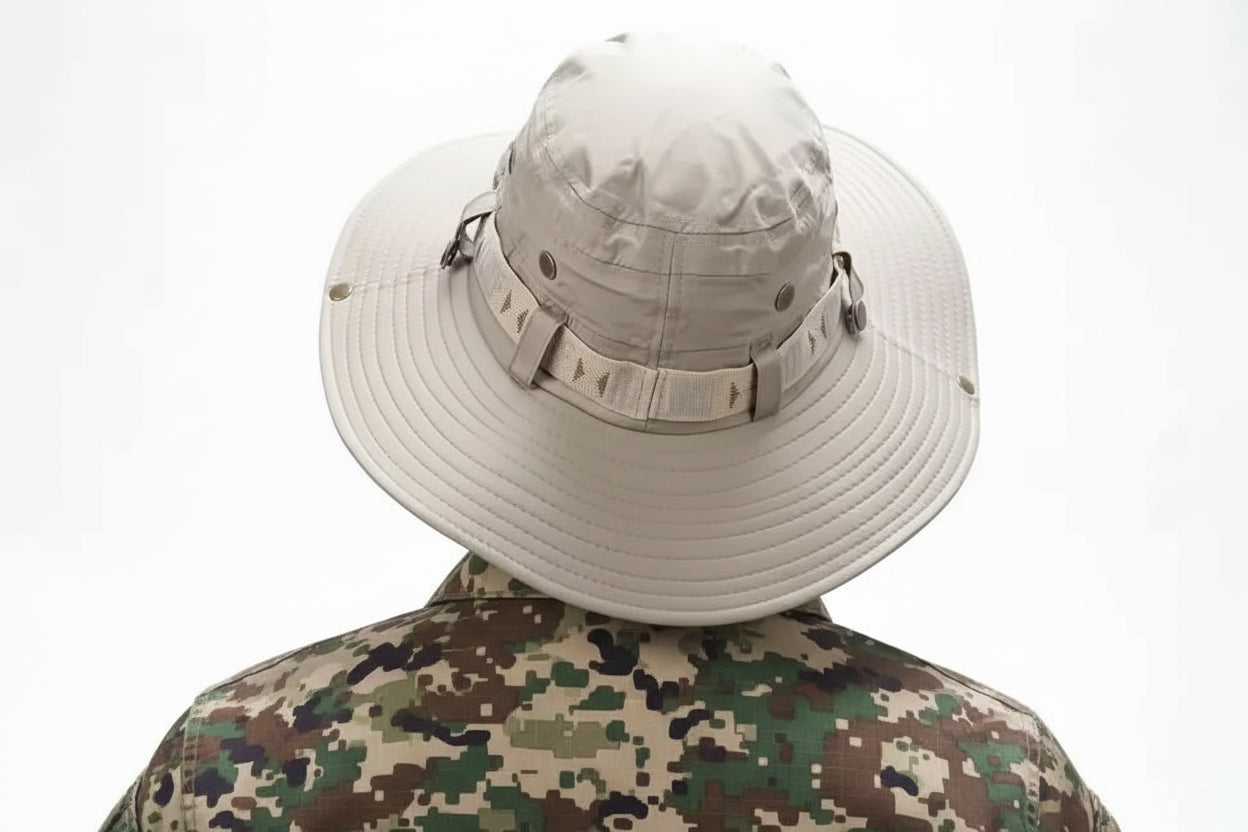 Summer Men Bucket Hat Outdoor UV Protection Wide Brim. (Overseas product) - Image 3