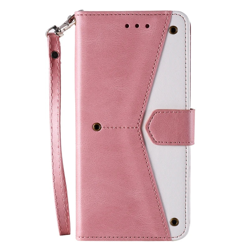 Rivet Wallet Phone Case for Samsung Galaxy S25 S24 Plus S24 Ultra S23 S22 S21 A13 A33 A53 A14 A34 A54 A15 A56 (overseas produ