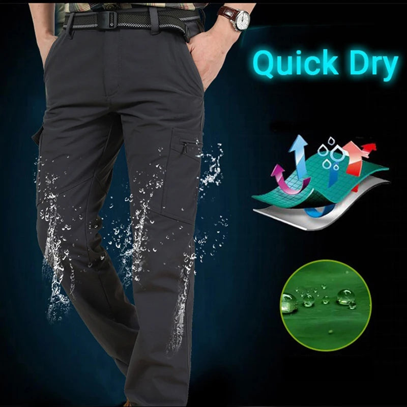Men's Summer Tactical Cargo Pants Lightweight Casual Waterproof Trousers - Matt's random items Men's Fashion (Image 3)