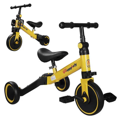 PORIYA 3 in1 Toddler Kid Ride on Toy Balance Bike Scooter Tricycle 1.5-4 Years Push Car - Image 8