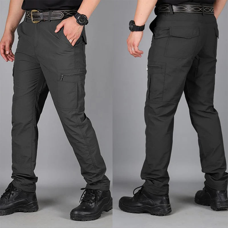 Men's Summer Tactical Cargo Pants Lightweight Casual Waterproof Trousers - Matt's random items Men's Fashion (Image 4)