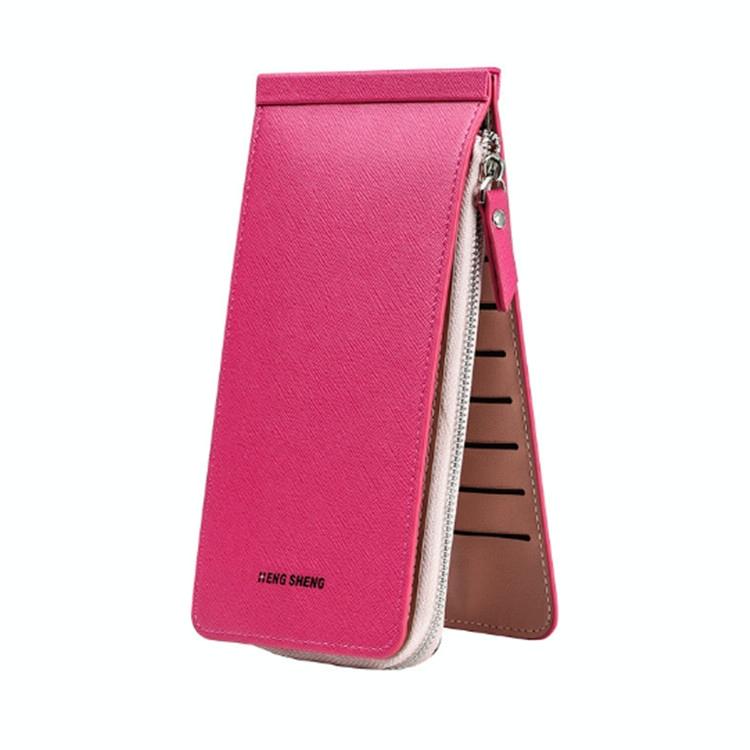 NNEDSZ Ultra Thin Multi Card Wallet Multi Function Card Holder - Rose Red - NNEDSZ Home & Garden > Travel > Packing Organiser
