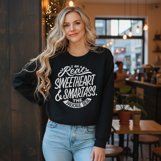 I'm A Real Sweetheart - Merchmallow Sweat Shirt (Image 1)