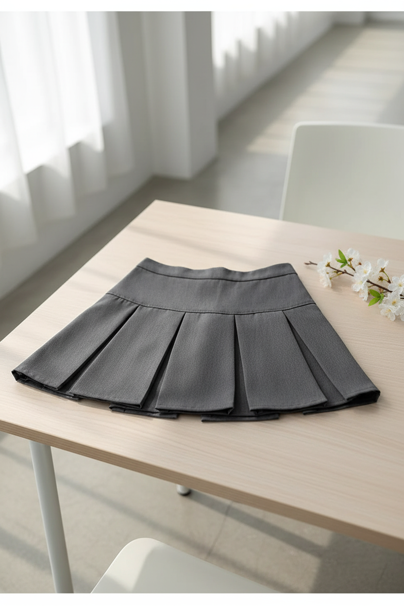 Grey High-waisted Mini Dress - Matt's random items Dresses (Image 1)