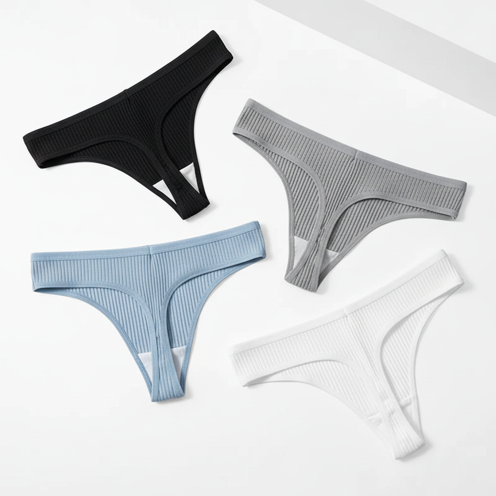 10Pcs/Set Women's New Thong Underwear Cotton Thread Underwear Fashionable Sexy Sports Pants Underwear Soft Comfortable Thong 