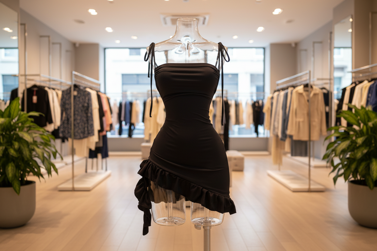 Sleeveless Backless Ruffles Mini Dress - Matt's random items Dresses (Image 1)