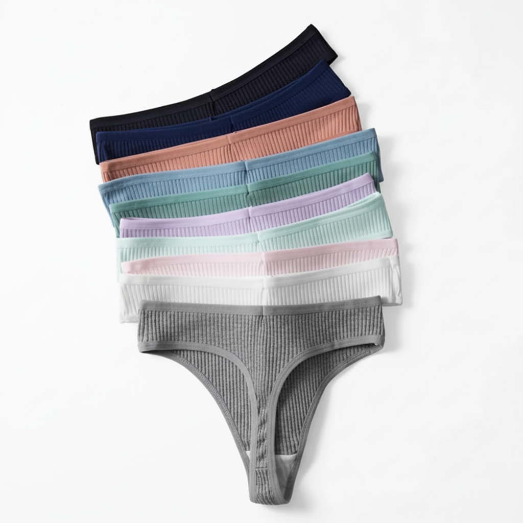 10Pcs/Set Women's New Thong Underwear Cotton Thread Underwear Fashionable Sexy Sports Pants Underwear Soft Comfortable Thong 