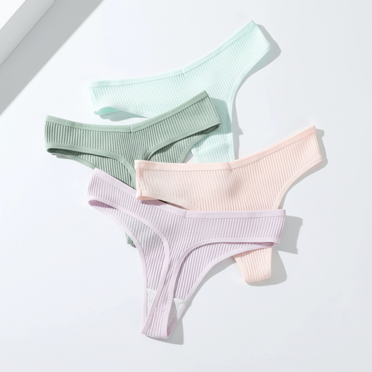 10Pcs/Set Women's New Thong Underwear Cotton Thread Underwear Fashionable Sexy Sports Pants Underwear Soft Comfortable Thong 