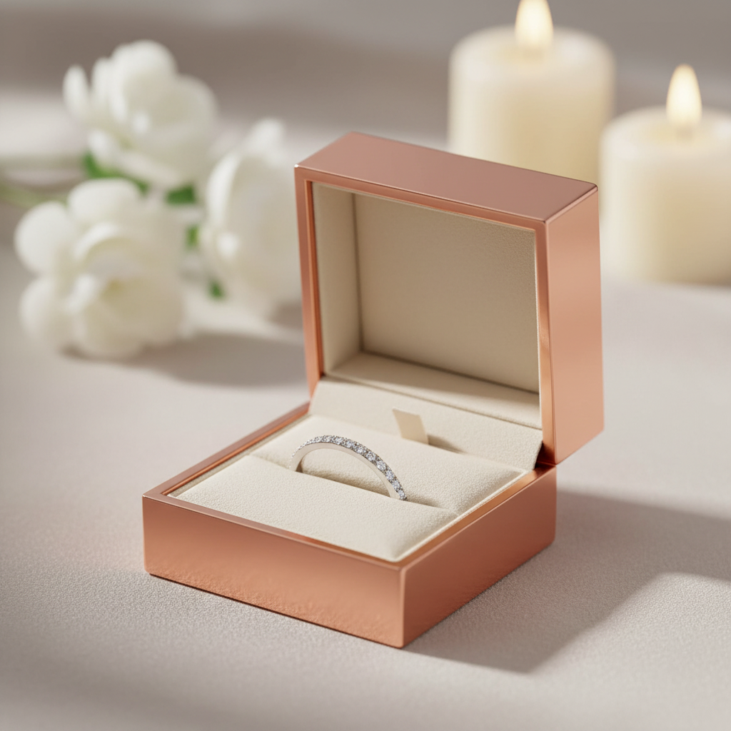 925 Sterling Silver Moissanite Eternity Ring - Sparkling Wedding Band for Women - Matt's random items Uncategorized (Image 1)